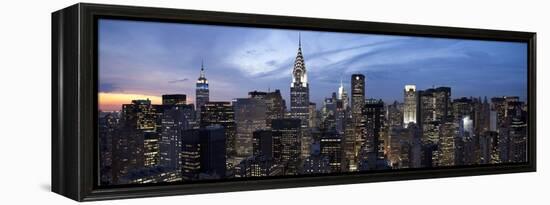 Midtown Skyline with Chrysler Building and Empire State Building, Manhattan, New York City, USA-Jon Arnold-Framed Premier Image Canvas