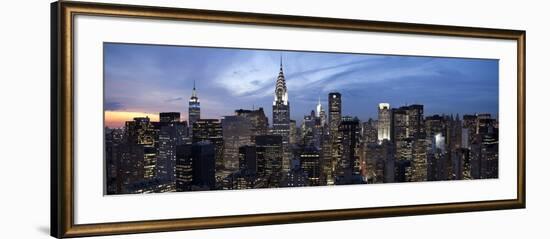 Midtown Skyline with Chrysler Building and Empire State Building, Manhattan, New York City, USA-Jon Arnold-Framed Photographic Print