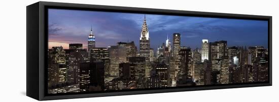 Midtown Skyline with Chrysler Building and Empire State Building, Manhattan, New York City, USA-Jon Arnold-Framed Premier Image Canvas