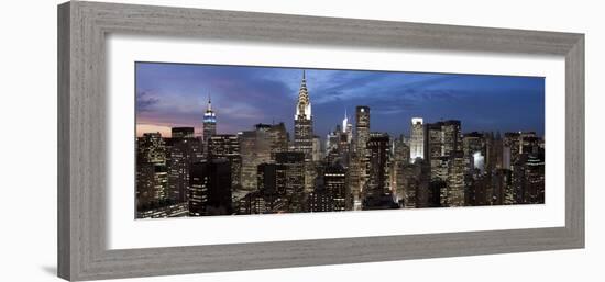 Midtown Skyline with Chrysler Building and Empire State Building, Manhattan, New York City, USA-Jon Arnold-Framed Photographic Print