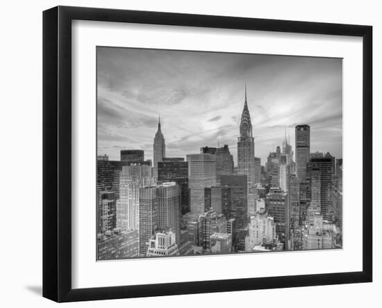 Midtown Skyline with Chrysler Building and Empire State Building, Manhattan, New York City, USA-Jon Arnold-Framed Photographic Print