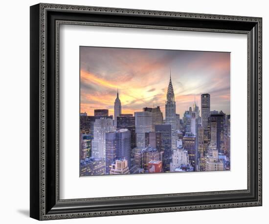 Midtown Skyline with Chrysler Building and Empire State Building, Manhattan, New York City, USA-Jon Arnold-Framed Photographic Print