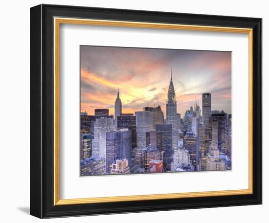 Midtown Skyline with Chrysler Building and Empire State Building, Manhattan, New York City, USA-Jon Arnold-Framed Photographic Print