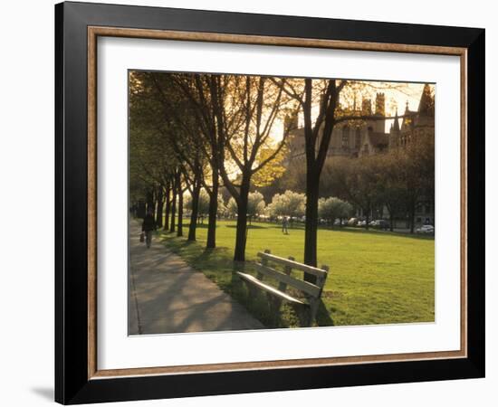 Midway Plaisance at University of Chicago, Chicago, Illinois, USA-Alan Klehr-Framed Photographic Print