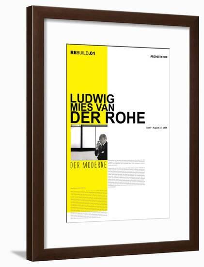 Mies Van Der Rohe Poster-NaxArt-Framed Art Print