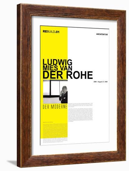 Mies Van Der Rohe Poster-NaxArt-Framed Art Print