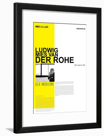 Mies Van Der Rohe Poster-NaxArt-Framed Art Print