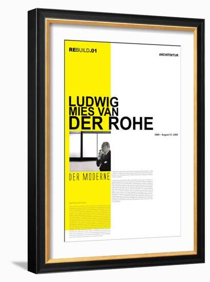 Mies Van Der Rohe Poster-NaxArt-Framed Art Print