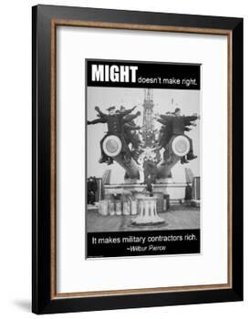 Might Doesn't Make Right-Wilbur Pierce-Framed Art Print