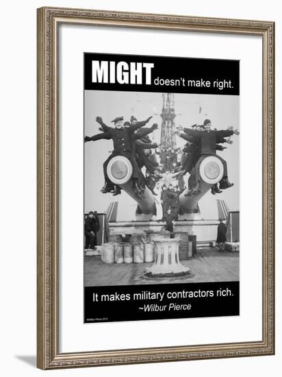 Might Doesn't Make Right-Wilbur Pierce-Framed Art Print