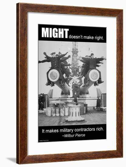 Might Doesn't Make Right-Wilbur Pierce-Framed Art Print