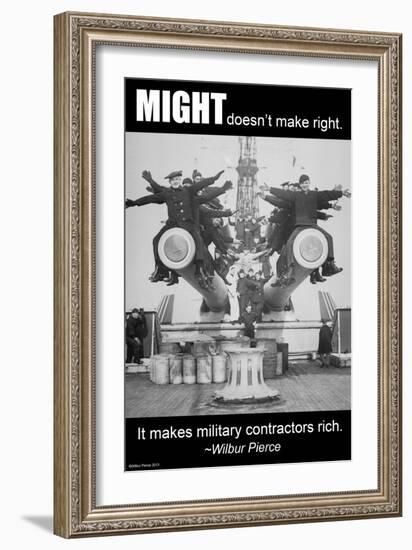 Might Doesn't Make Right-Wilbur Pierce-Framed Art Print