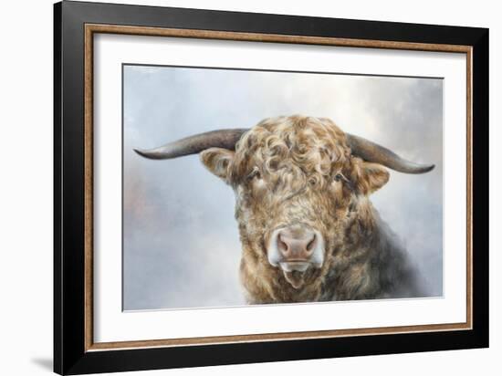 Mighty Bull-Dina Perejogina-Framed Art Print