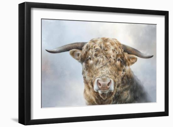 Mighty Bull-Dina Perejogina-Framed Art Print