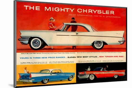 Mighty Chrysler Most Glamorous-null-Mounted Art Print