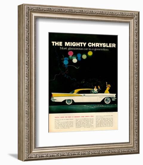 Mighty Chrysler Saratoga-null-Framed Art Print