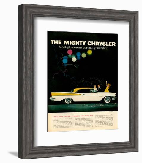 Mighty Chrysler Saratoga-null-Framed Art Print