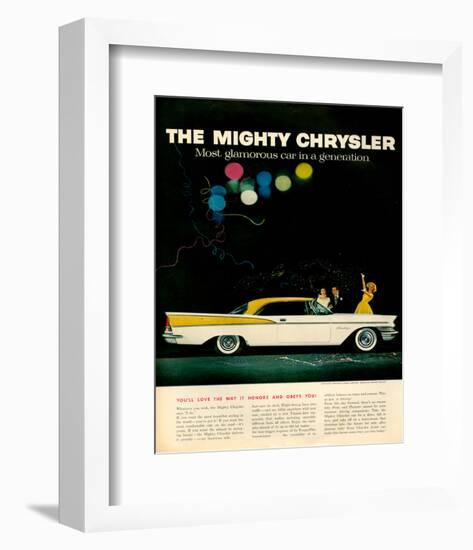 Mighty Chrysler Saratoga-null-Framed Art Print