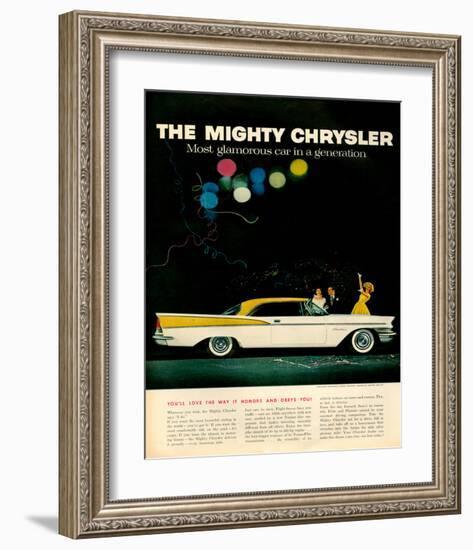Mighty Chrysler Saratoga-null-Framed Art Print