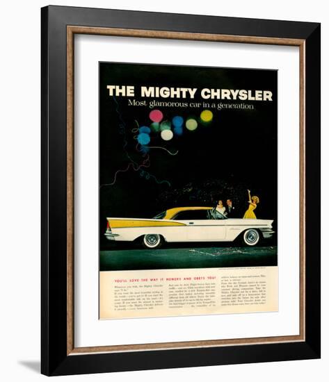 Mighty Chrysler Saratoga-null-Framed Art Print
