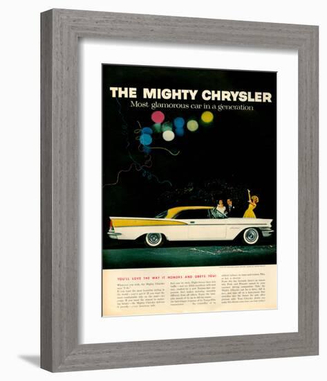 Mighty Chrysler Saratoga-null-Framed Art Print