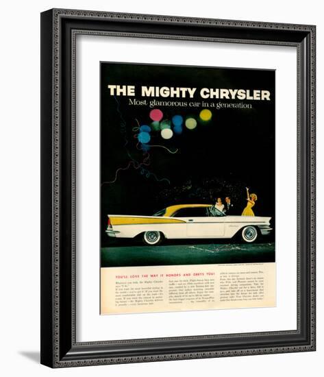 Mighty Chrysler Saratoga-null-Framed Art Print