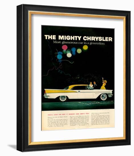 Mighty Chrysler Saratoga-null-Framed Art Print