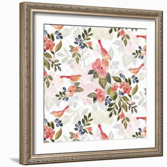 Mighty Floral Pattern-Yachal Design-Framed Giclee Print