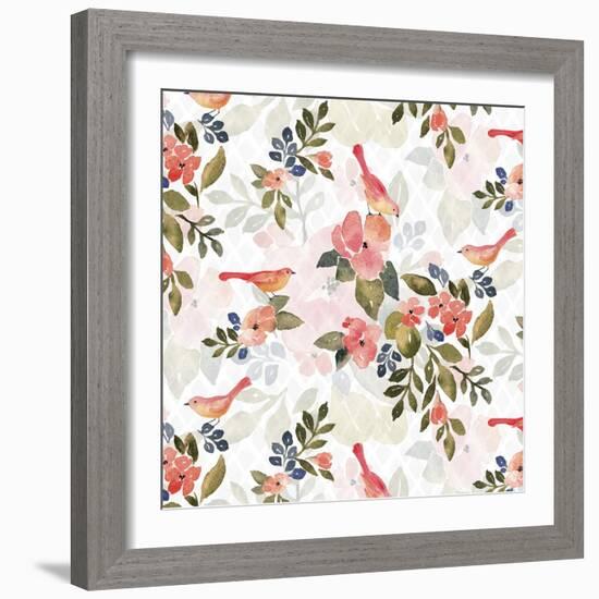 Mighty Floral Pattern-Yachal Design-Framed Giclee Print