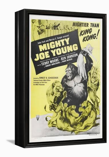 MIGHTY JOE YOUNG, US poster, Terry Moore, Mighty Joe Young, 1949-null-Framed Stretched Canvas