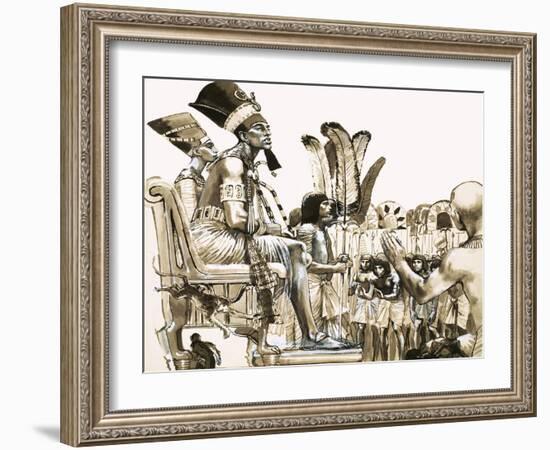 Mighty Monarchs: The Pharaoh Who Abolished the Gods. Amenhotep-C.l. Doughty-Framed Giclee Print