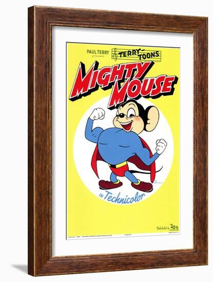 Mighty Mouse, 1943-null-Framed Premium Giclee Print