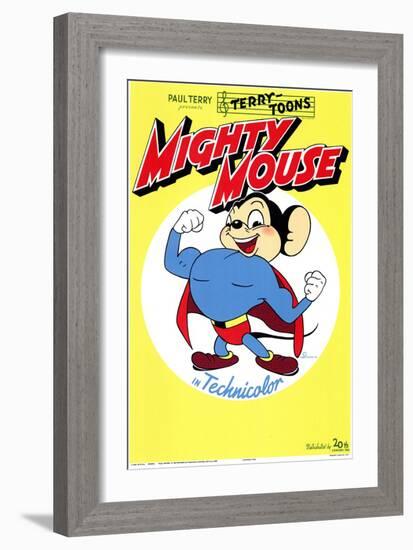 Mighty Mouse, 1943-null-Framed Art Print