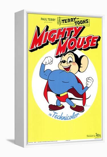 Mighty Mouse, 1943-null-Framed Stretched Canvas