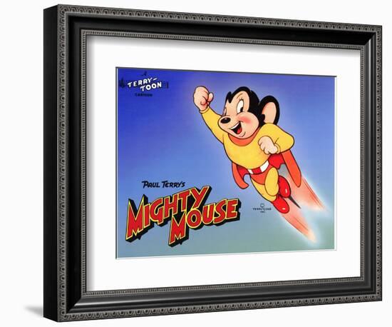 Mighty Mouse, 1943-null-Framed Premium Giclee Print