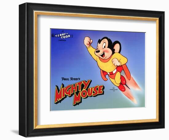 Mighty Mouse, 1943-null-Framed Premium Giclee Print