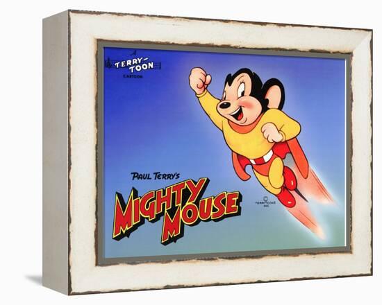 Mighty Mouse, 1943-null-Framed Stretched Canvas