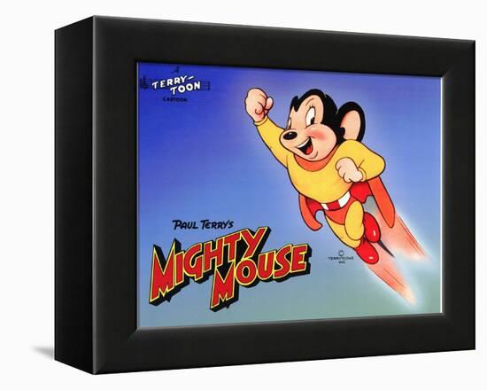 Mighty Mouse, 1943-null-Framed Stretched Canvas