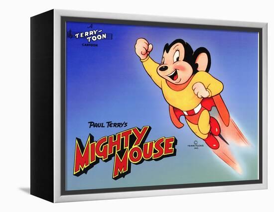 Mighty Mouse, 1943-null-Framed Stretched Canvas