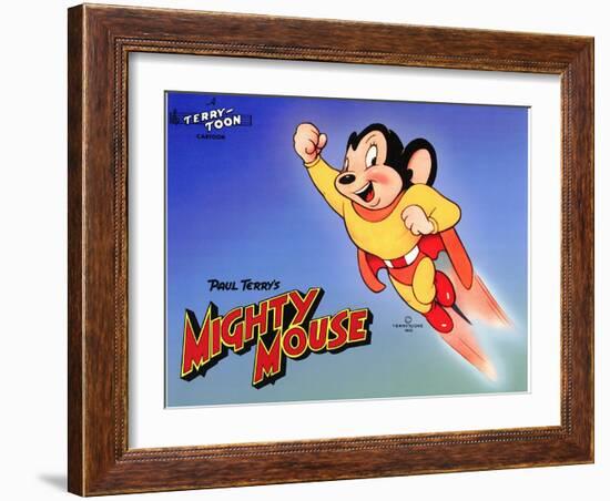 Mighty Mouse, 1943-null-Framed Art Print