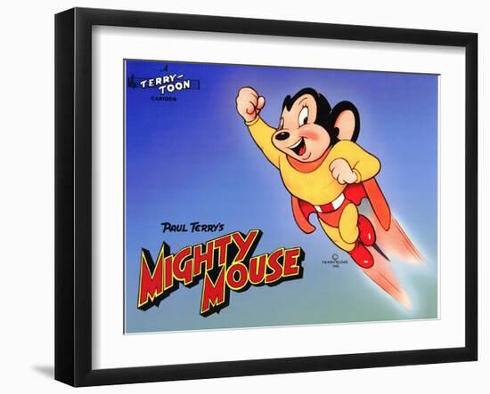 Mighty Mouse, 1943-null-Framed Art Print