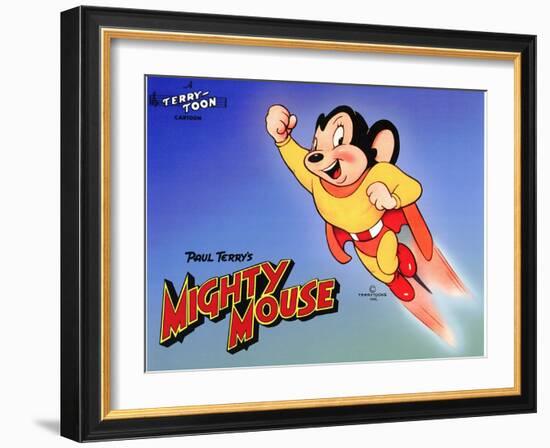 Mighty Mouse, 1943-null-Framed Art Print