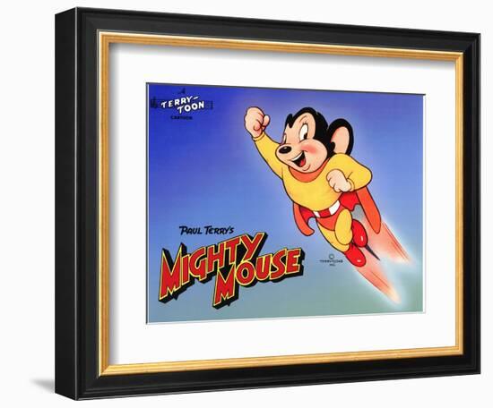 Mighty Mouse, 1943-null-Framed Art Print