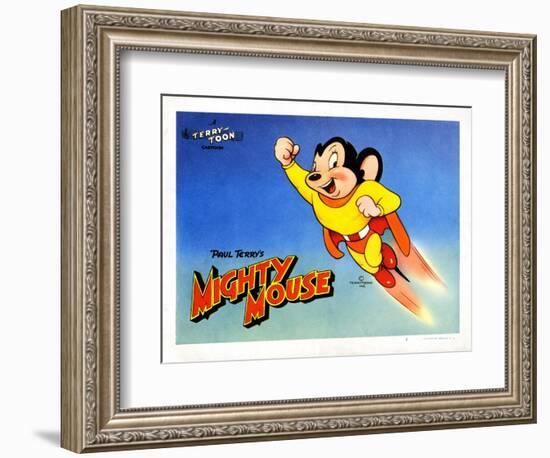 Mighty Mouse, Ca. 1940s-null-Framed Art Print