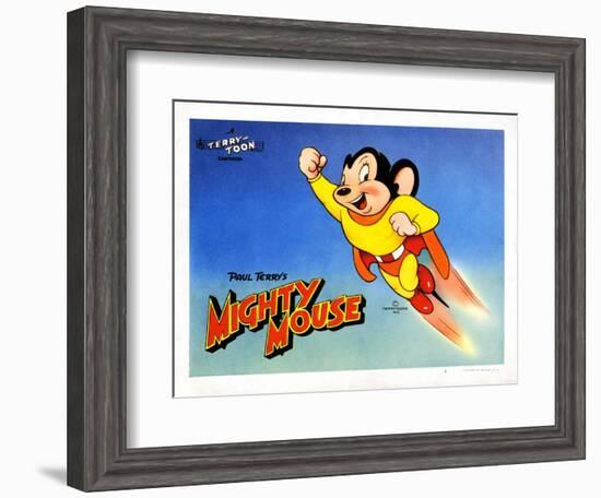 Mighty Mouse, Ca. 1940s-null-Framed Art Print
