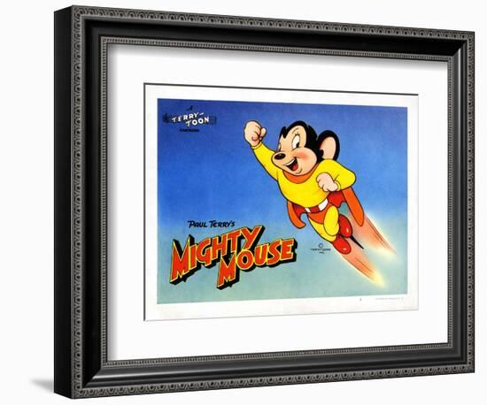 Mighty Mouse, Ca. 1940s-null-Framed Premium Giclee Print