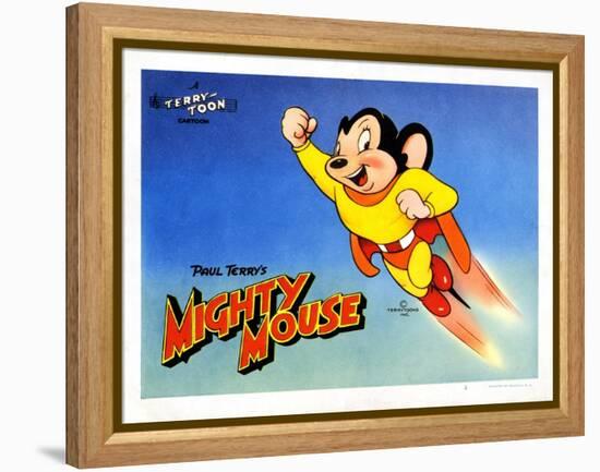 Mighty Mouse, Ca. 1940s-null-Framed Stretched Canvas