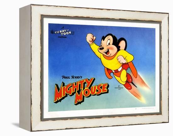 Mighty Mouse, Ca. 1940s-null-Framed Stretched Canvas