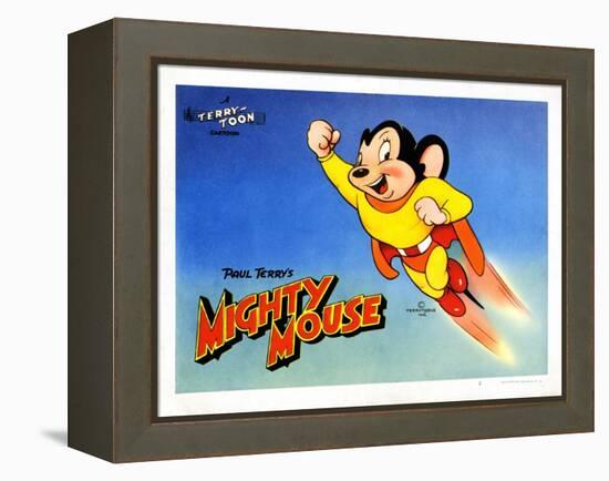 Mighty Mouse, Ca. 1940s-null-Framed Stretched Canvas