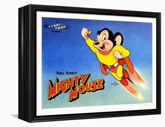 Mighty Mouse, Ca. 1940s-null-Framed Stretched Canvas